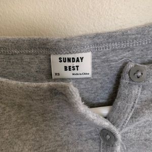 Sunday Best, Aritzia cardigan crop top